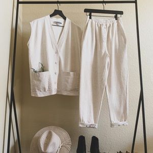 Vintage SK Sport Sweat Pant Lounge Set Medium